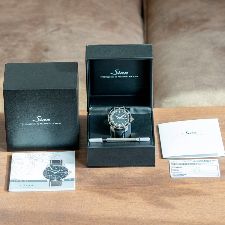 2022 Sinn 104 ST SA Black Automatic on Strap