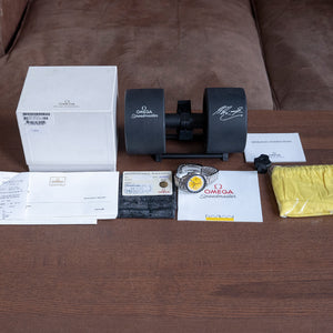 1998 Omega Speedmaster Reduced "Schumacher" Yellow Box & Papers 3510.12.00