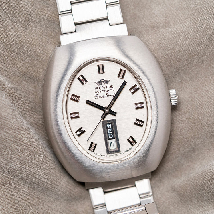 1970s Royce Time King Automatic on Bracelet 37mm
