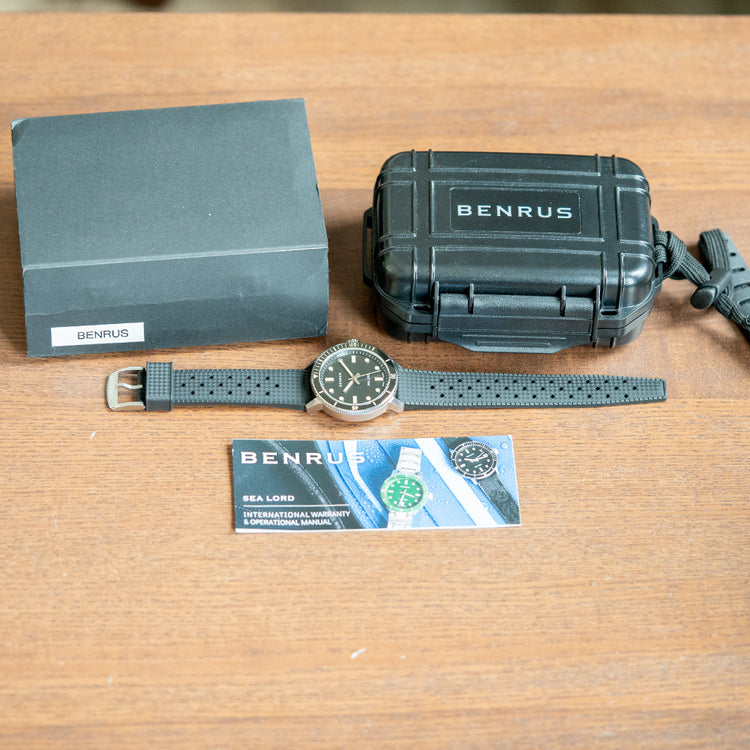 2023 Benrus Sea Lord Classic Diver Black Automatic 39mm