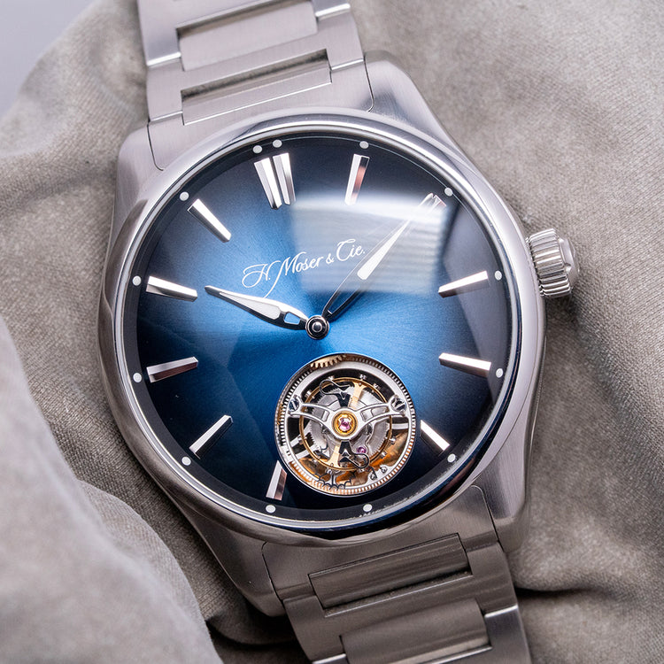 2019 H. Moser & Cie Pioneer Tourbillion Midnight Blue Limited