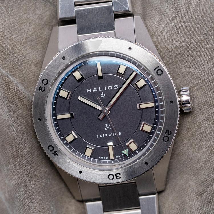 2020s Halios Fairwind Slate Grey Steel Bezel Auto 39mm