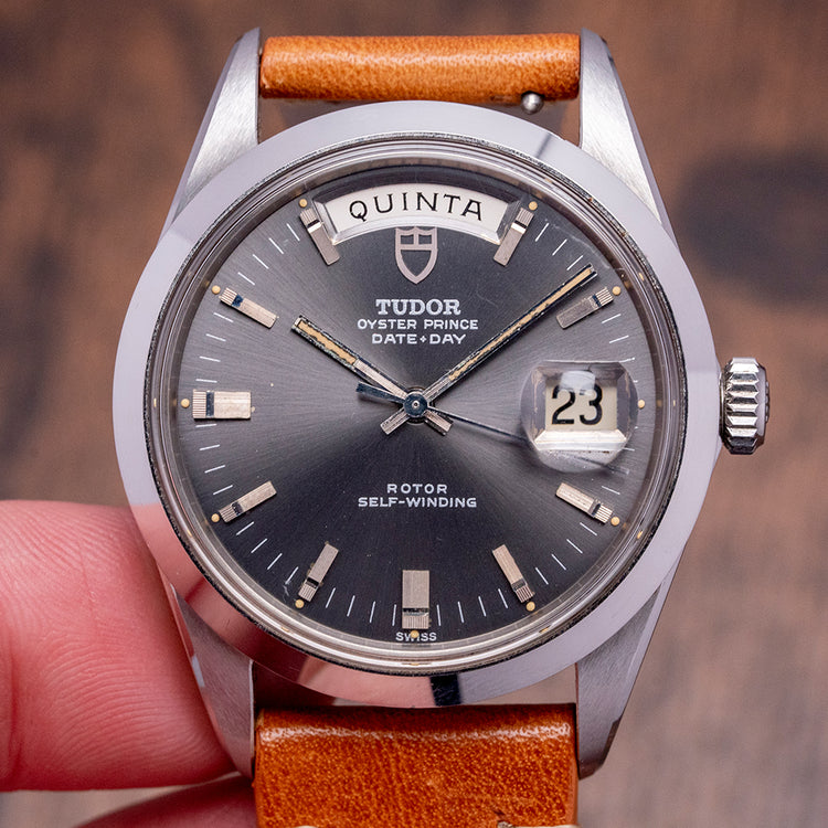 Near NOS 1969 Tudor Oyster Prince Date + Day Jumbo 38mm 7017/0