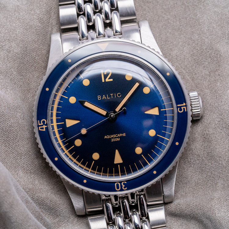 2022 Baltic Aquascaphe Classic Blue Gilt on BOR 39mm