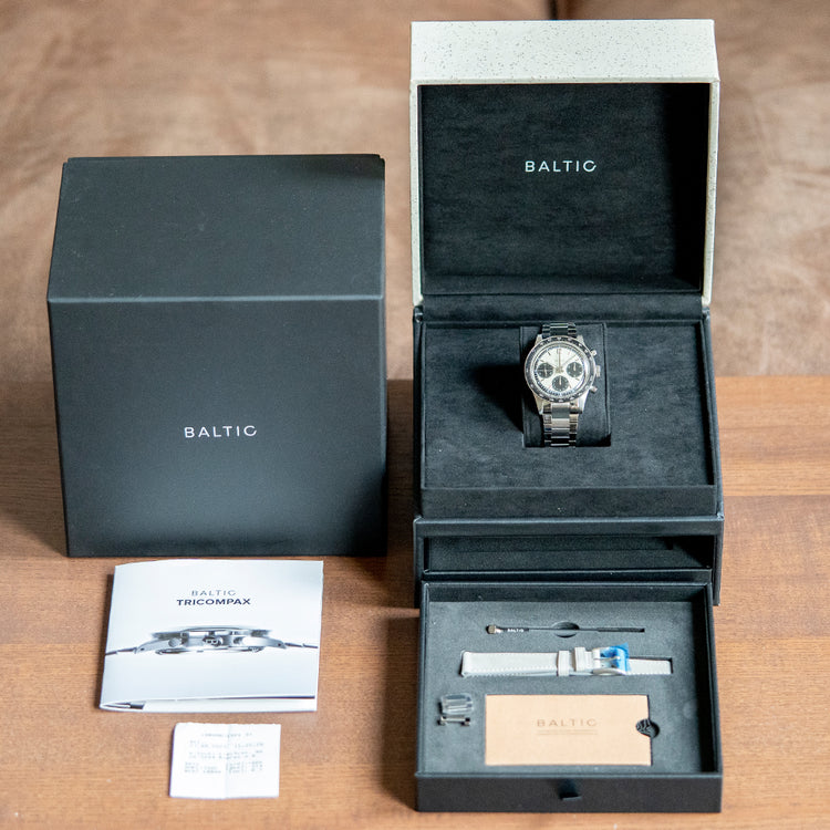 2023 Baltic Tricompax Panda Chronograph Manual 39.5mm
