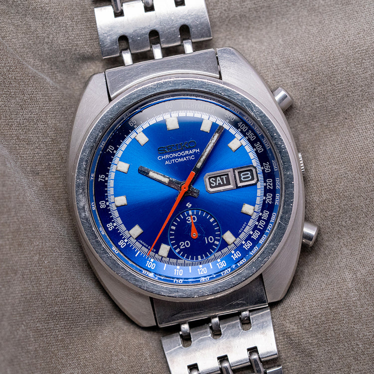 1974 Seiko Automatic Chronograph 'Bruce Lee' Blue 6139-6012