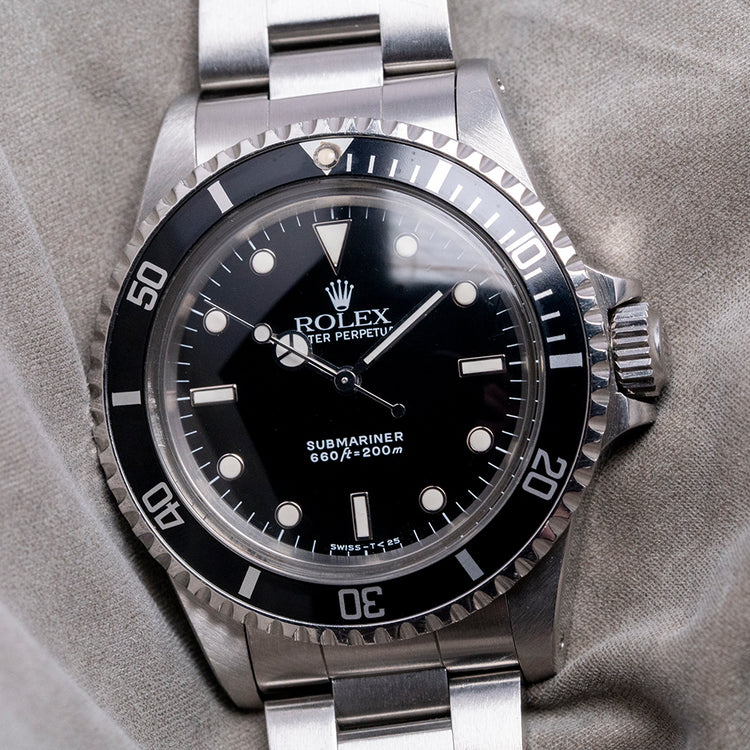 1989 Rolex Submariner No-Date Gloss Dial 5513 L-Serial 40mm