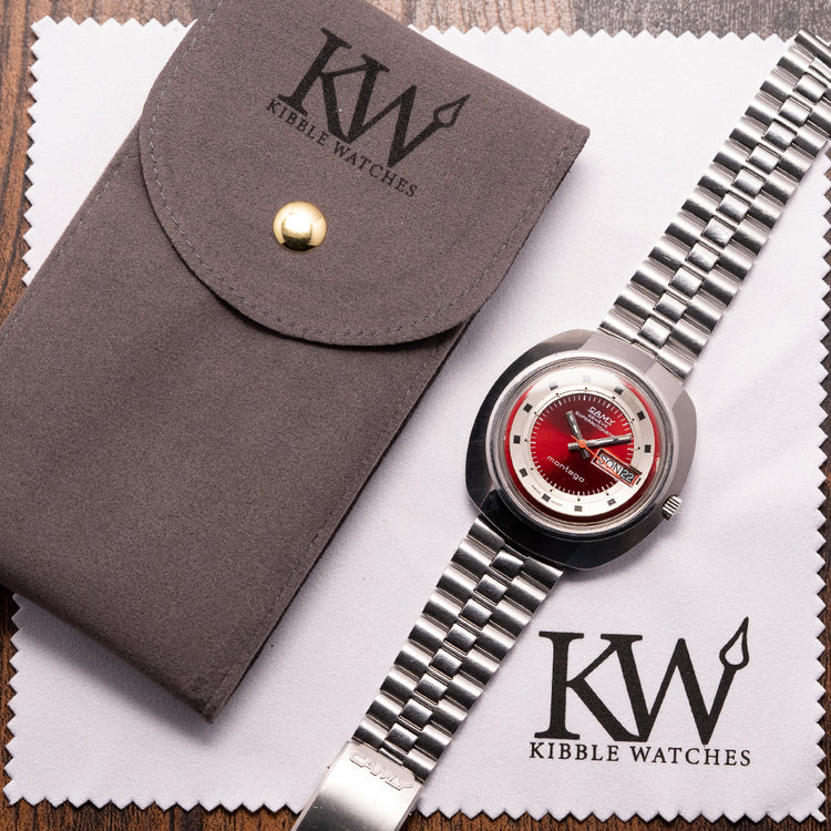 1970s CAMY Superautomatic Montego Red ETA 2789