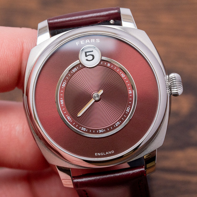 2023 Fears Christopher Ward Alliance 01 Jump Hour Red Dial