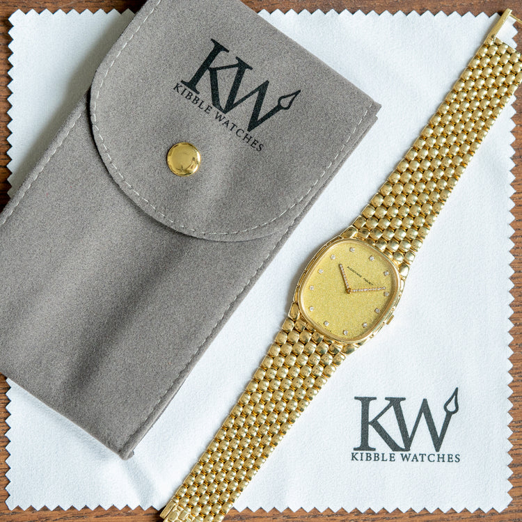 1980s Audemars Piguet Cobra Yellow Gold Diamond Hands