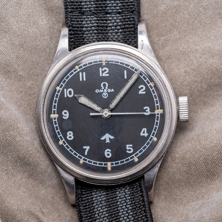 1953 Omega 6B/542 RAF Issued "Fat Arrow 53" Military 36.5mm
