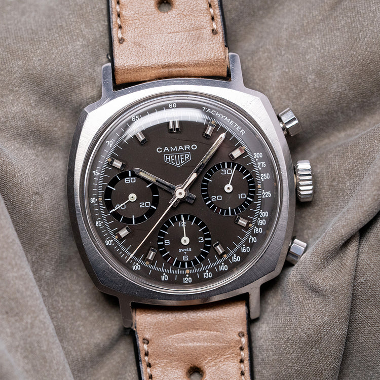 1969 Heuer Camaro Chronograph Valjoux 72 37mm 7220
