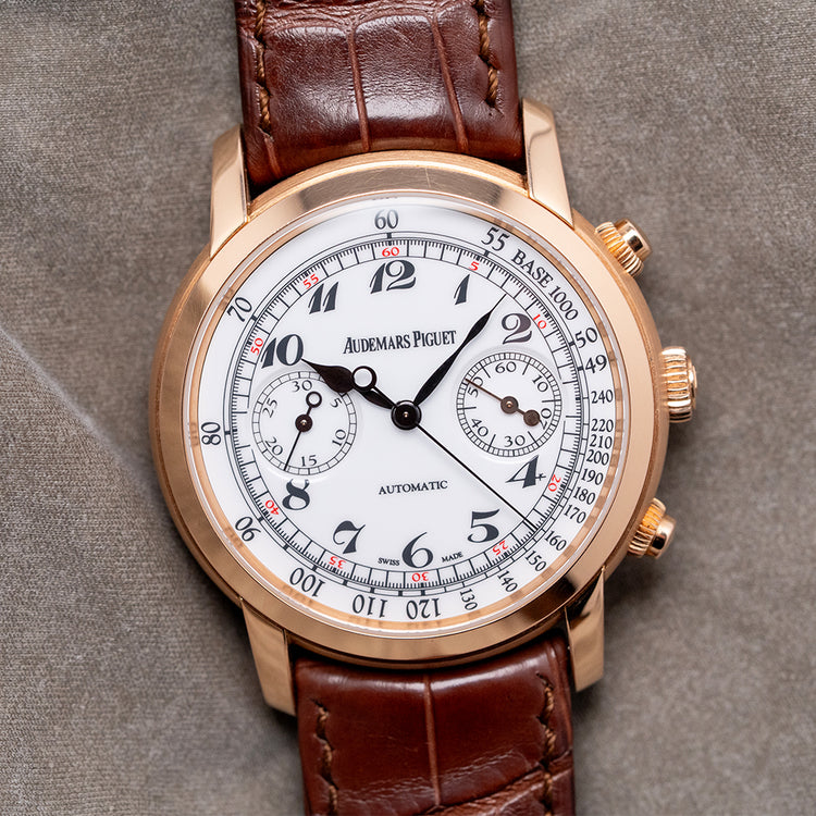 2014 Audemars Piguet Jules Audemars 18ct Rose Chrono 41mm 26100OR
