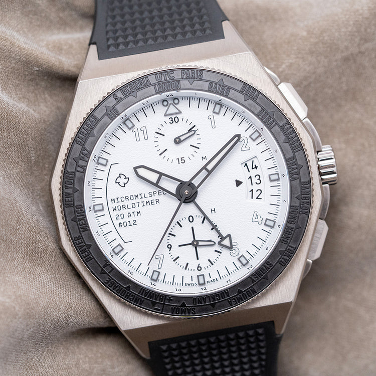 2026 Micromilspec Worldtimer White Dial Automatic 42mm