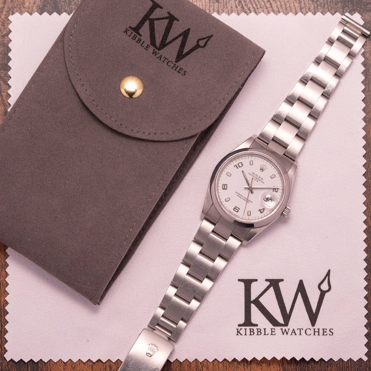 2002 Rolex Oyster Perpetual Date 15200 White Arabic