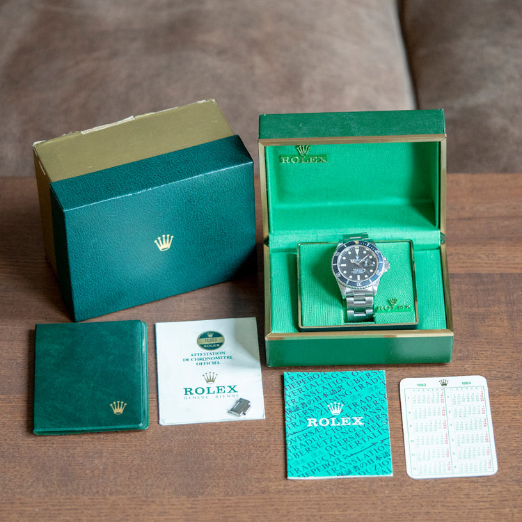 1984 Rolex Submariner Date 16800 Matte Dial Box & Papers