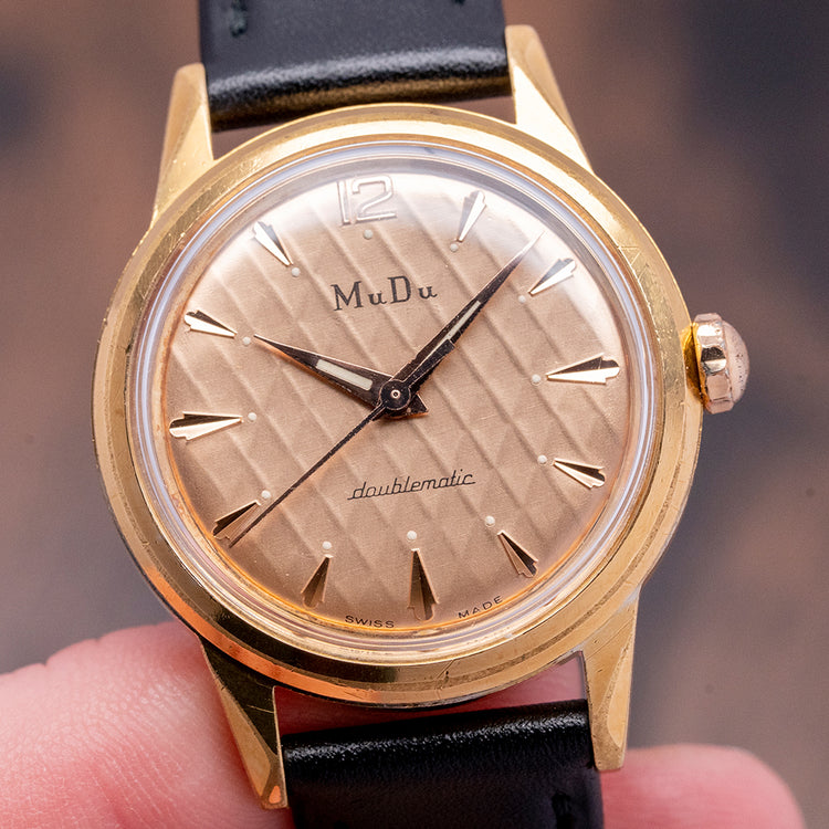 1960s MuDu Doublematic Textured Dial Automatic 32mm