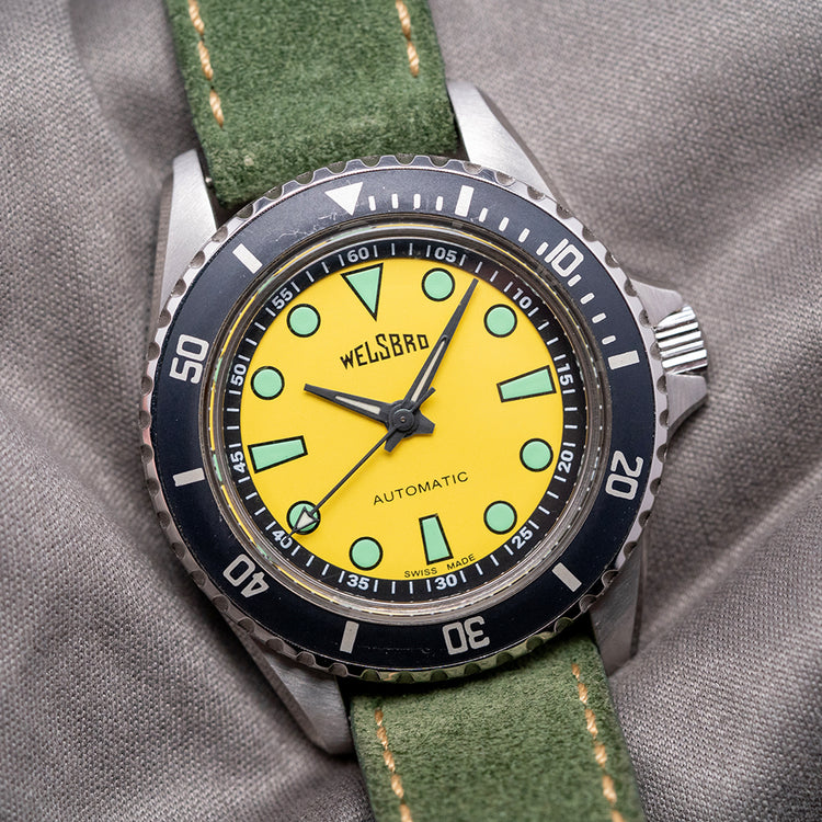 2020s Welsbro Lemon Lime Soda Diver 'Monnin' Automatic 37mm