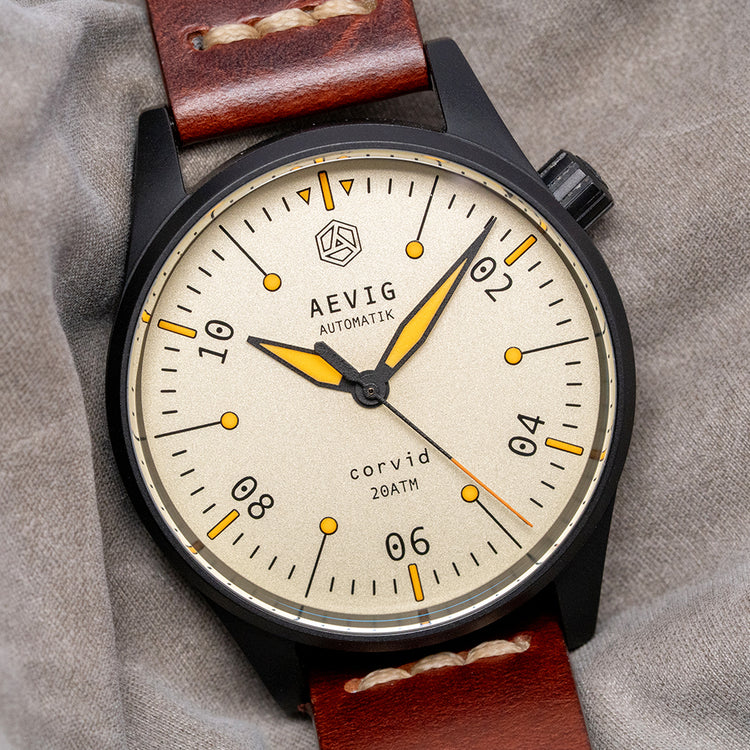 2018 Aevig Corvid Automatik DLC 40mm