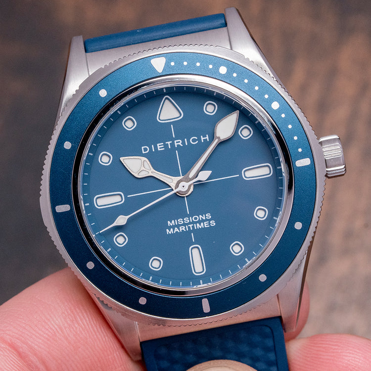 2023 Dietrich Missions Maritimes SD2 Azure Blue 38.5mm