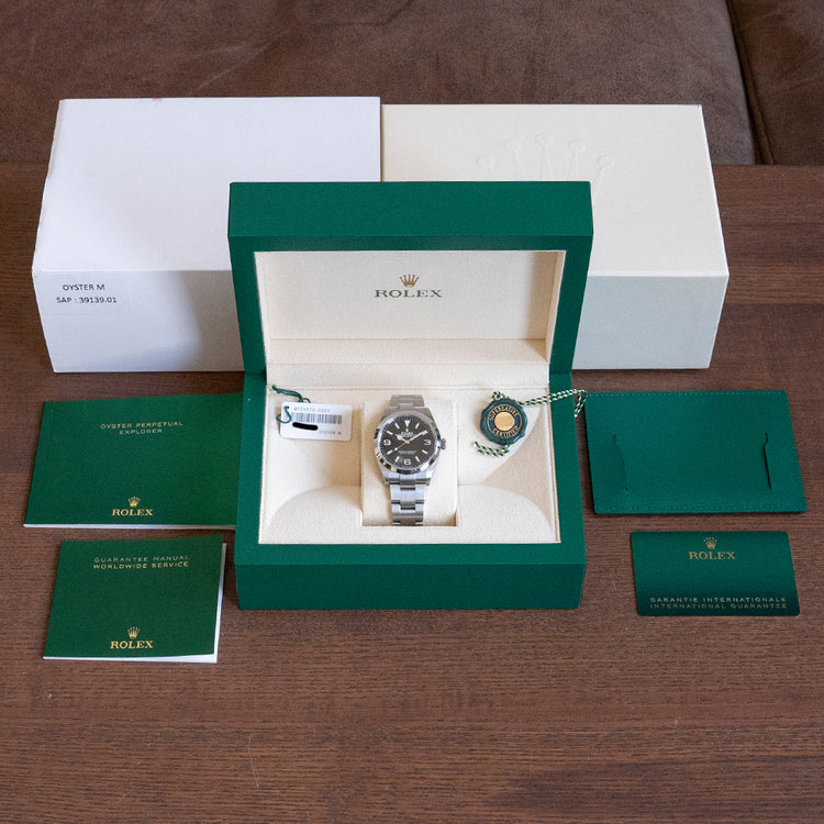 2021 Rolex Explorer 1 36mm 124270 Box & Papers
