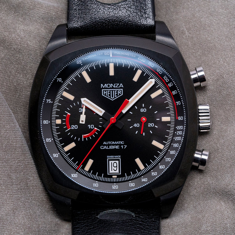 2020 TAG Heuer Monza Chronograph Black 42mm CR2080