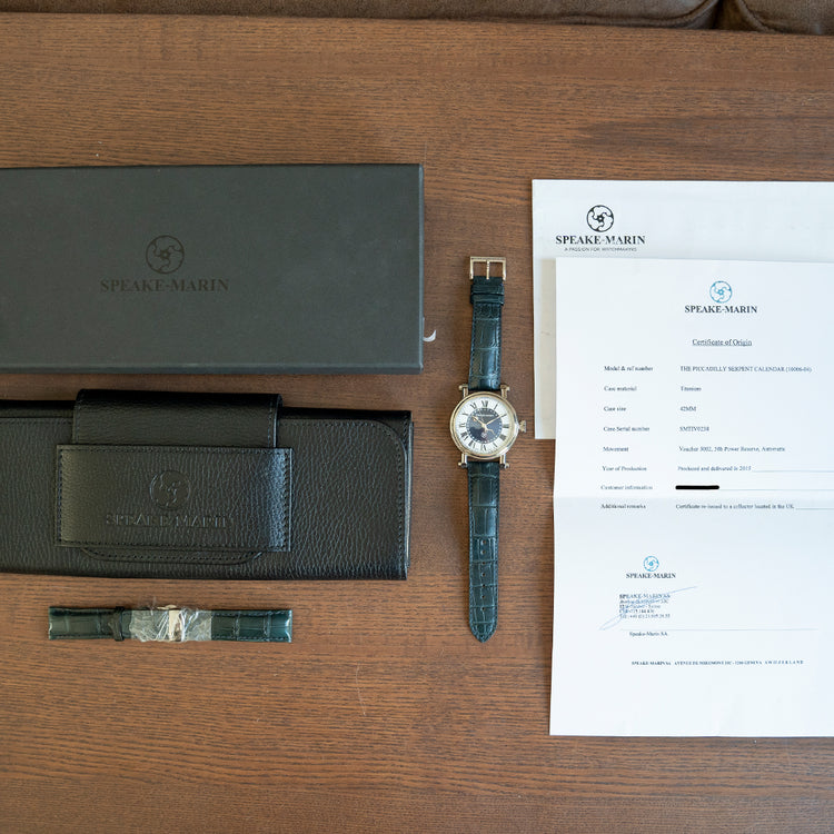 2015 Speake-Marin Piccadilly Serpent Calendar Blue 10006-04