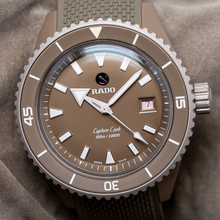 2022 Rado Captain Cook Olive-Green Ceramic Diver 43mm