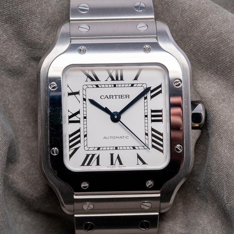2022 Cartier Santos De Cartier Medium White 35mm WSSA0029