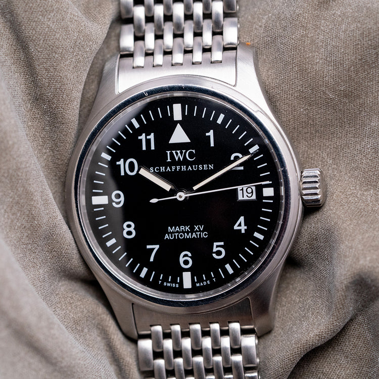 1990s IWC Pilot Mark XV Tritium on Bracelet 38mm IW325301