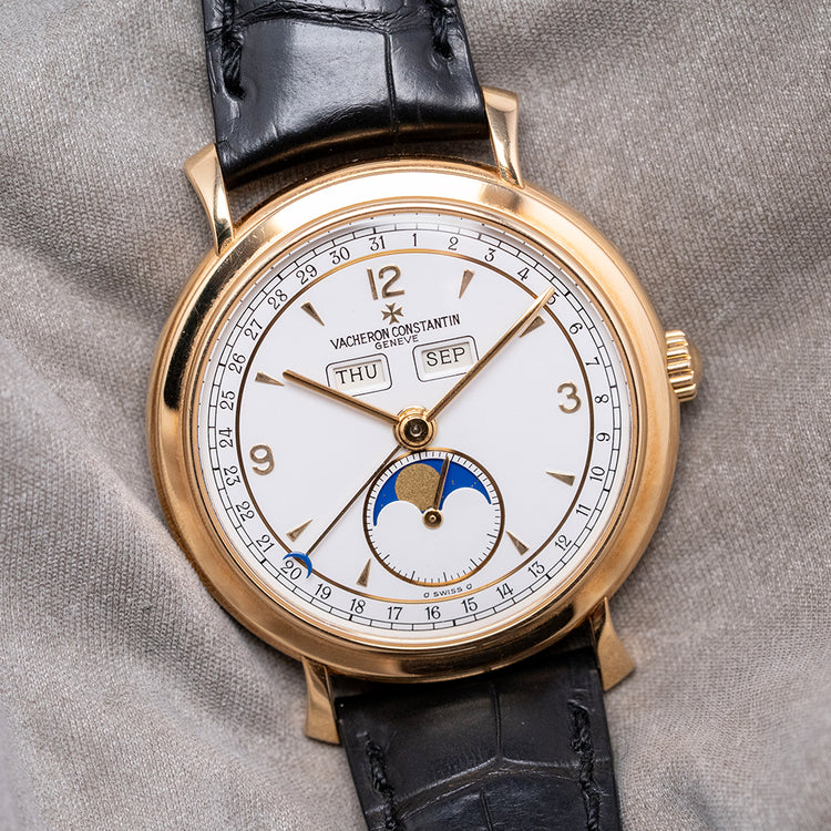 1990s Vacheron Constantin Triple Calendar Moonphase 18ct 35.5mm 37150