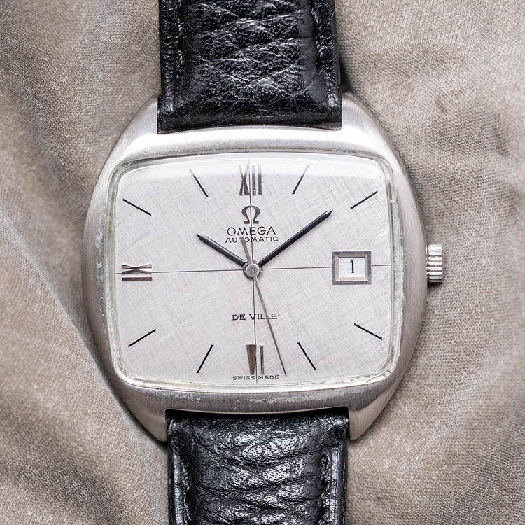 1969 Omega De Ville Automatic Linen Dial 162.047 "TV" 36.5mm