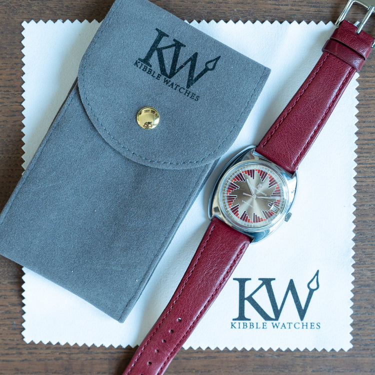 1967 Universal Geneve Unisonic Rare Buzzsaw Dial 852101