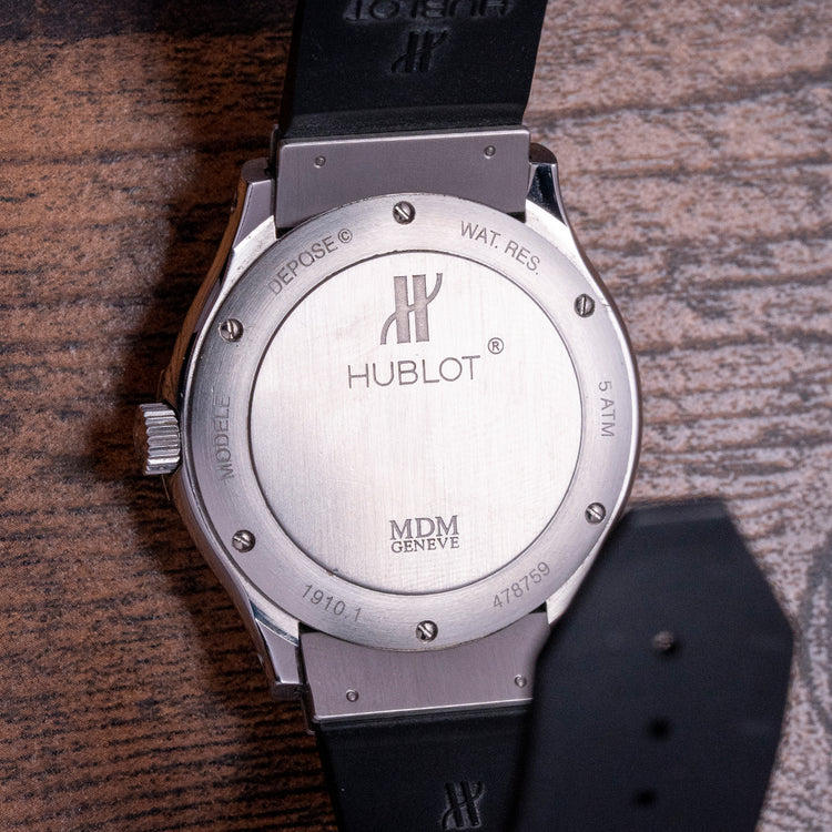 2000s Hublot Elegant MDM Automatic 41mm Grey Dial 1910.1