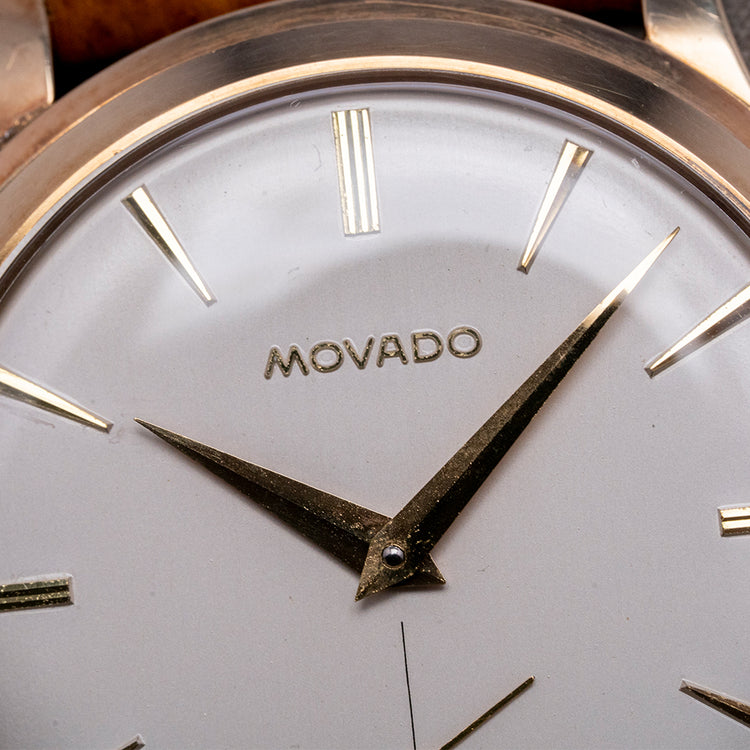 1958 Movado 'Calatrava' 9ct Gold Unpolished Case 34.5mm