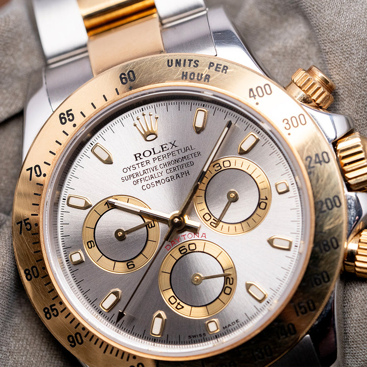 2002 Rolex Daytona Steel & Gold 'Slate' Dial 40mm Unpolished 116523