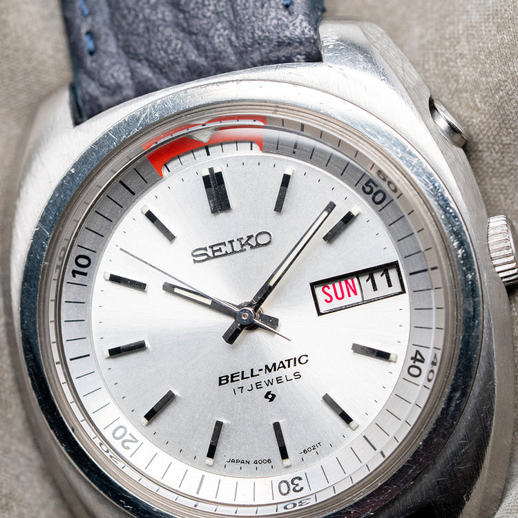 1975 Seiko Bellmatic White Dial Day Date 39mm 4006-6031