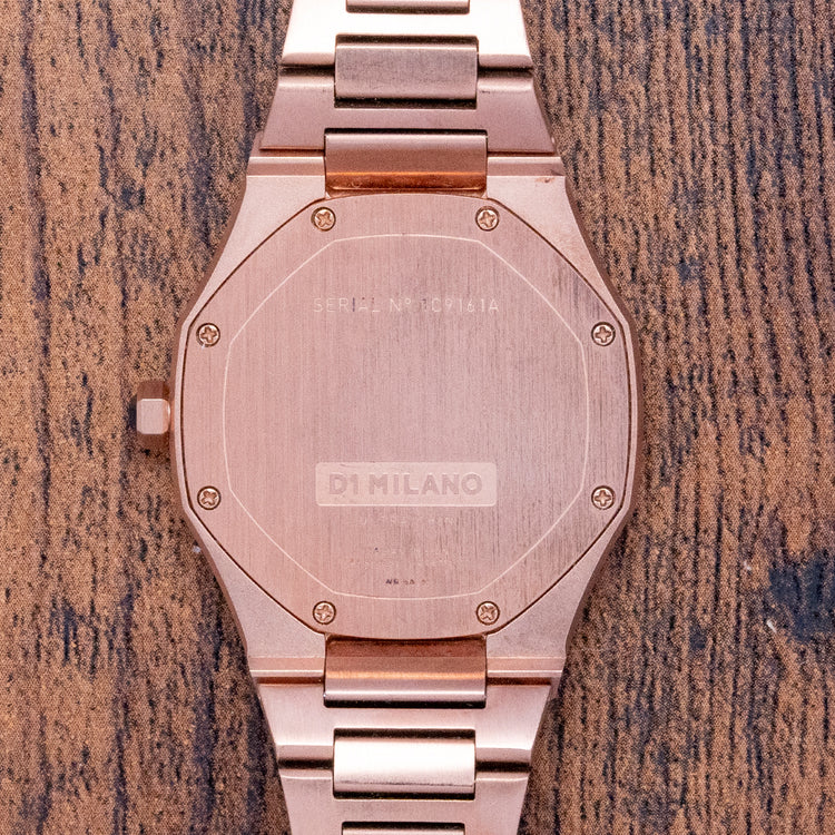 2021 D1-Milano Ultra Thin Rose Gold Quartz UTBL09 34mm