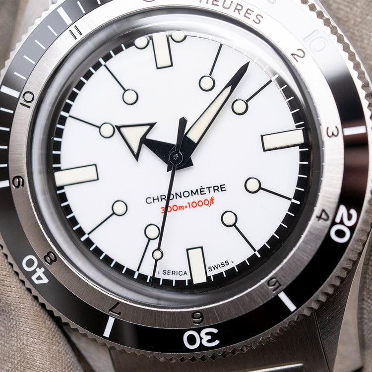 2025 Serica 5303 Diving Chronometer Porcelain White 39mm