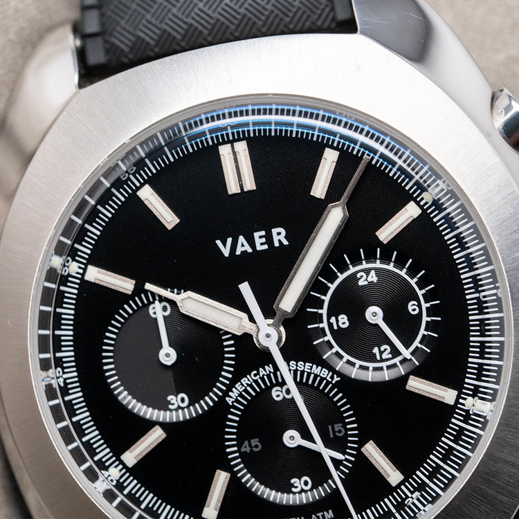 2024 Vaer R1 Quartz Chronograph Black 42mm