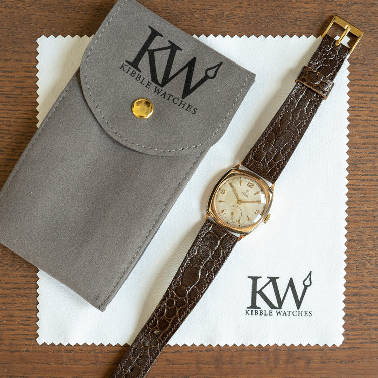 1957 Tudor 9ct Gold "Cushion" 7346 Manual ETA 1250 Rolex Case