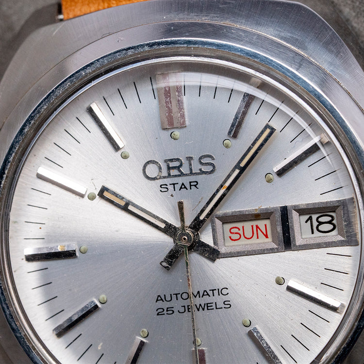 1970s Oris Star Automatic Day Date Cal. 648 KIF 37mm
