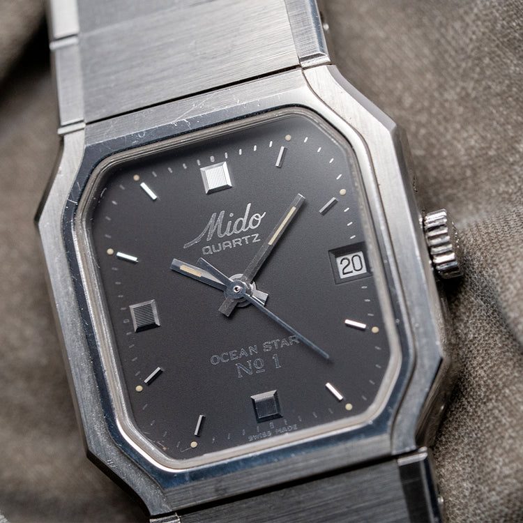 1990s Mido Ocean Star No.1 Aquadura Quartz 23mm