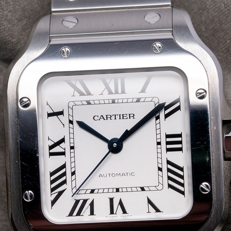2022 Cartier Santos De Cartier Medium White 35mm WSSA0029