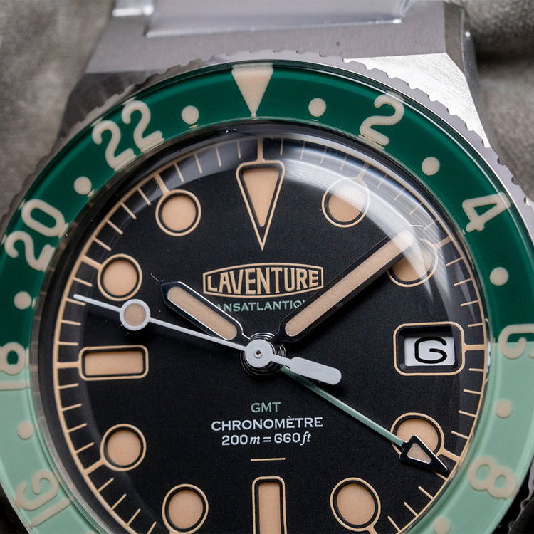 2025 Laventure Transatlantique II GMT Steel / Black 39mm