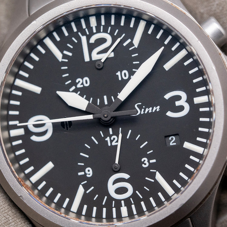 2000s Sinn 756 Chronograph Automatic 40mm on Bracelet