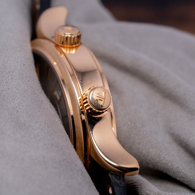 2000s Jaeger LeCoultre Reveil Alarm 18ct Rose Gold 141.2.97