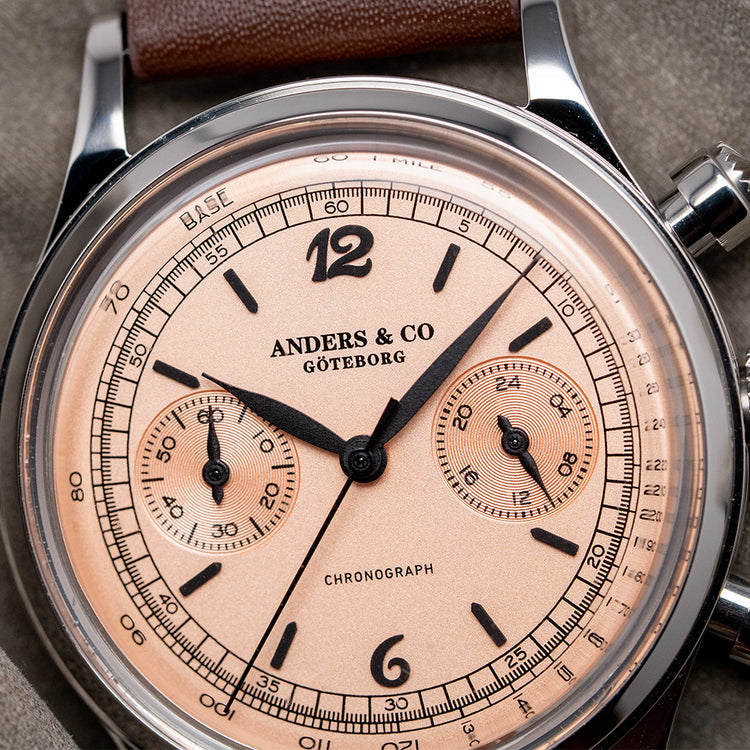 2025 Anders & Co AC1 Chronograph 'Rose' Dial 38mm