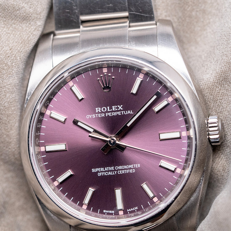 2016 Rolex Oyster Perpetual 34mm 'Red Grape' 114200