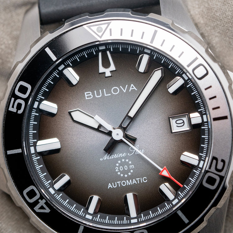 2026 Bulova Marine Star Black Automatic 41mm 98B465